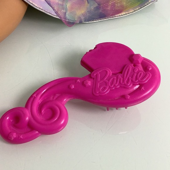 Barbie 28” Doll Tie Dye Sparkle hair with Crown and hair brush EUC - Picture 4 of 11